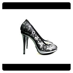 Dolce & Gabbana black platform heels